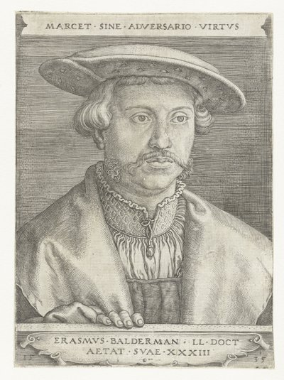 Portræt af Erasmus Balderman af Barthel Beham
