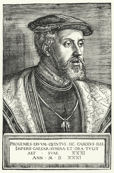 Charles V, hellig romersk kejser af Barthel after Beham