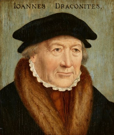 Portræt af Johannes Draconites af Bartholomaeus Bruyn the Elder