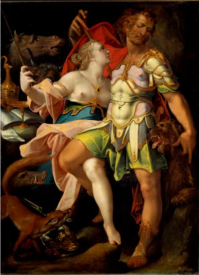 Ulysses og magikeren Circe (maleri af Bartholomaeus Spranger