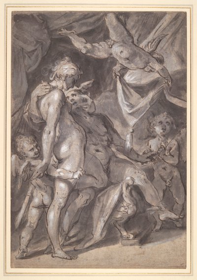 Venus og Merkur af Bartholomaeus Spranger