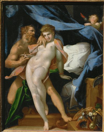 Vulcan og Maia ... af Bartholomaeus Spranger