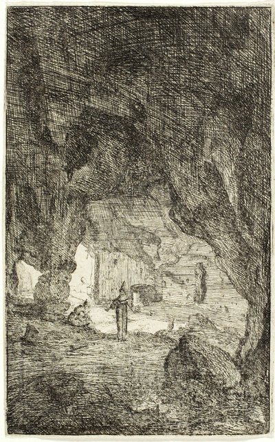 Grotte og brødre, fra The Ruins of Rome af Bartholomeus Breenbergh