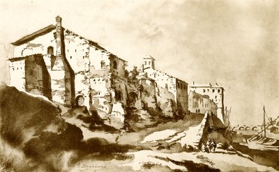 Ripa Grande i Rom af Bartholomeus Breenbergh