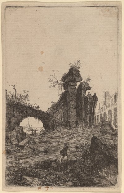 Ruinerne af Colosseum af Bartholomeus Breenbergh