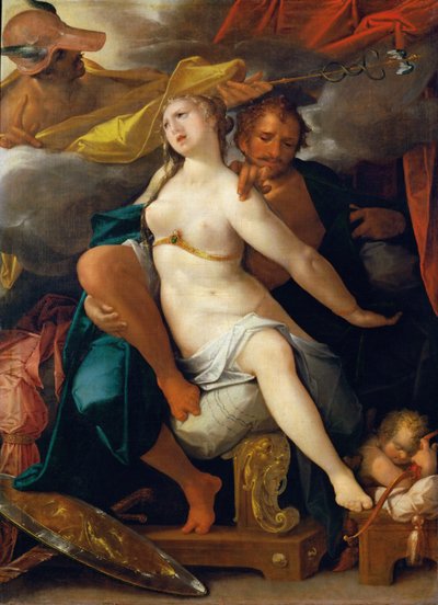 Venus og Mars advares af Merkur af Bartholomeus Spranger