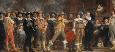 Militskompagni i distrikt VIII under kommando af kaptajn Roelof Bicker Officerer og andre borgergarde fra VIII-distriktet i Amsterdam under kommando af kaptajn Roelof Bicker og løjtnant Jan Michielsz Blaeuw af Bartholomeus van der Helst