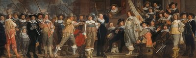 Officerer og andre geværmænd under ledelse af kaptajn Roelof Bicker og løjtnant Jan Michielsz Blaeuw. Omkring 1640-43 af Bartholomeus van der Helst