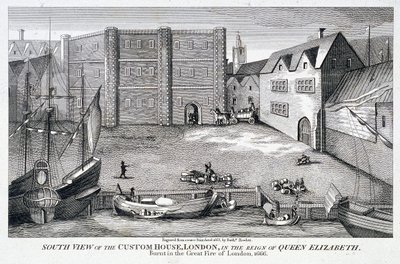 Custom House, London, c1815 af Bartholomew Howlett