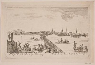 Prospekt af København set fra Christianshavn af Bartholomæus Roque