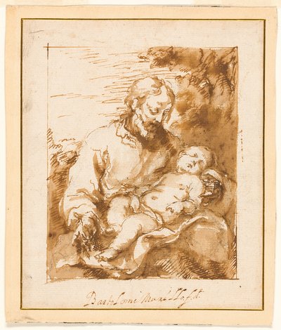 Sankt Josef og det sovende Jesusbarn af Bartolomé Esteban Murillo