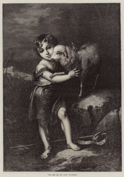 Johannes og Lammet af Bartolomé Esteban Murillo
