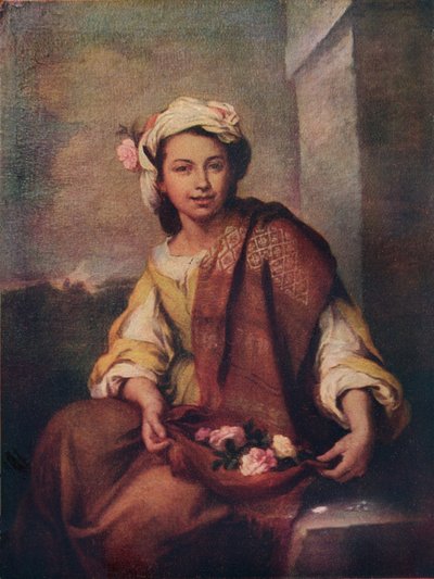 Blomsterpigen, 1665-70 af Bartolomé Esteban Murillo