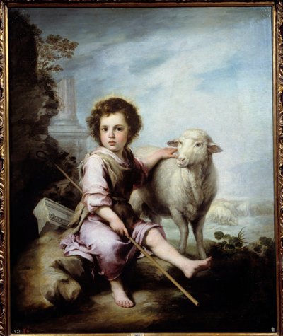 Den gode pastor maleri af Bartolome Murillo (1618-1682) 1600-tallet søn. 1,23x1,01 m Madrid, Prado-museet - Den gode hyrde. Maleri af Bartolome Murillo (1618-1682) 1600-tallet. 1,23 x 1,01 m. Prado-museet, Madrid af Bartolomé Esteban Murillo