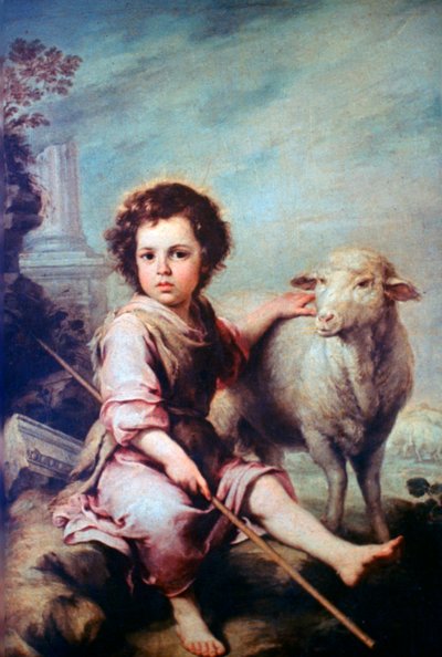 Den gode hyrde, c1650 af Bartolomé Esteban Murillo