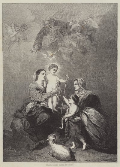 Den hellige familie af Bartolomé Esteban Murillo