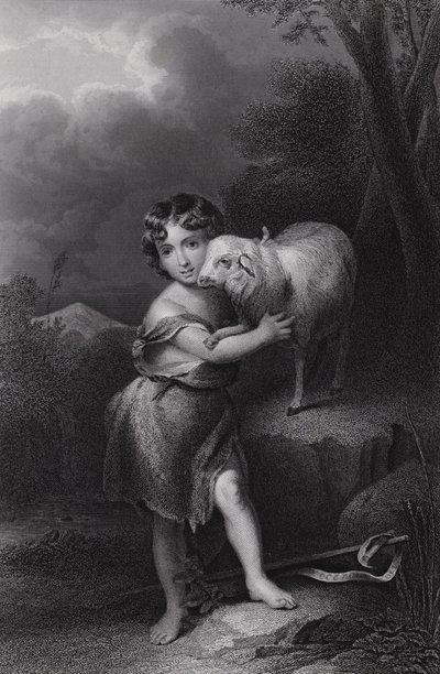 The Infant St John Dani af Bartolomé Esteban Murillo