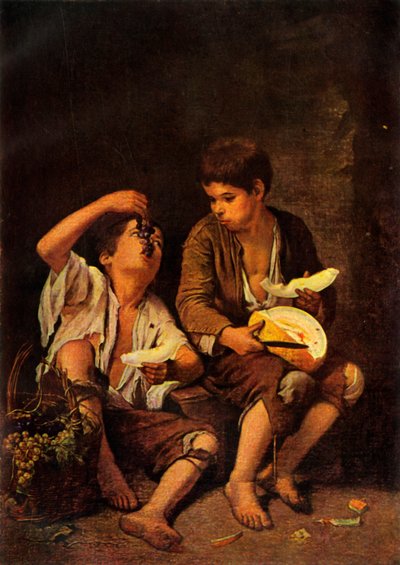 The Melon Eaters, c1650, 1946. af Bartolomé Esteban Murillo