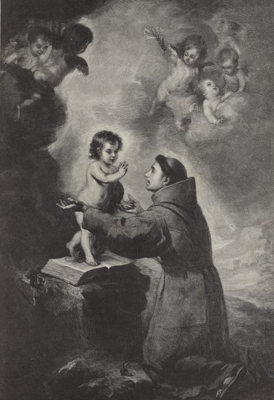 Sankt Antonius af Padovas vision af Bartolomé Esteban Murillo