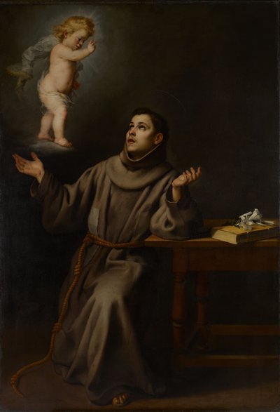 Sankt Antonius af Paduas syn, 1652. af Bartolomé Esteban Murillo