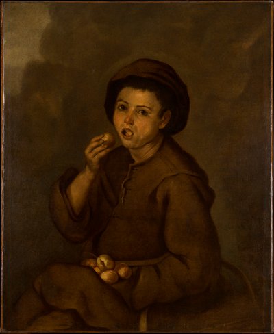 Dreng, der spiser ferskner af Bartolomé Esteban Murillo