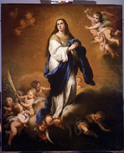 Den hellige jomfrus himmelfart (Esquilache ubesmittet undfangelse eller den hellige jomfru Marias himmelfart). Maleri af Bartolome Esteban Murillo (1617-1682) af Bartolomé Esteban Murillo