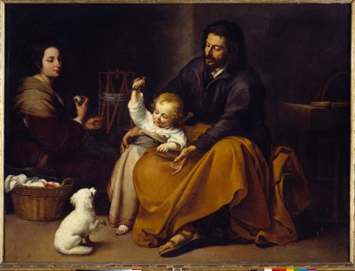 Den hellige familie-maleri af Bartolome Murillo (1618-1682) af Bartolomé Esteban Murillo