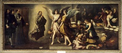Køkkenet af englerepræsentation af franciskanermunken Saint Diego d