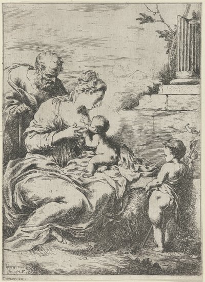 Maria dier Kristusbarnet af Bartolomeo Biscaino