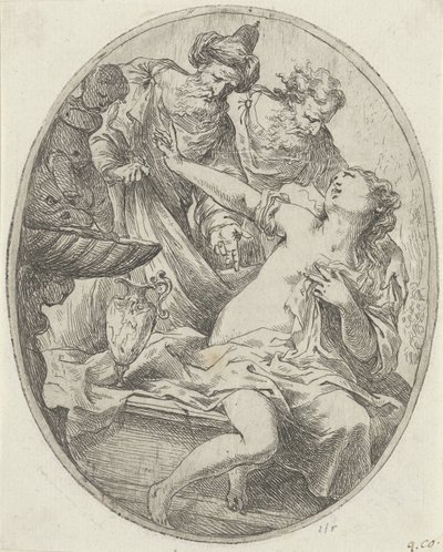 Susanna og de ældste af Bartolomeo Biscaino