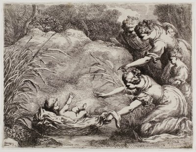 Fundet af Moses af Bartolomeo Biscaino