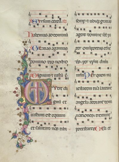 Missale: Fol. 183v: Kors, Løv, 1469. af Bartolomeo Caporali