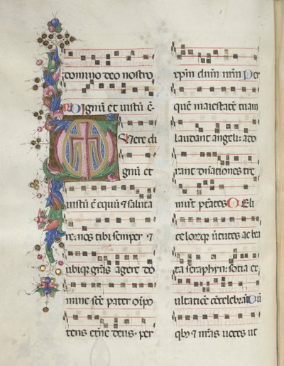 Missale: Fol. 184v: Kors, Løv, 1469 af Bartolomeo Caporali