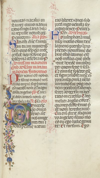 Missale: Fol. 22: Fødsel, 1469. af Bartolomeo Caporali
