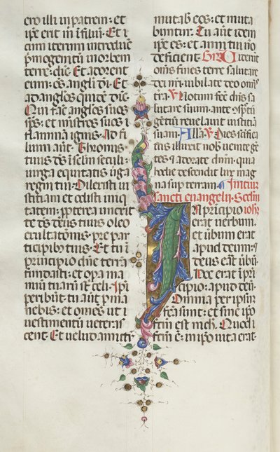 Missale: Fol. 22v: Løv med fisk, 1469. af Bartolomeo Caporali