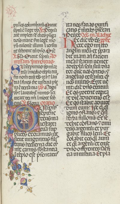 Missale: Fol. 270: Præsentation af Kristus til Simeon, 1469. af Bartolomeo Caporali