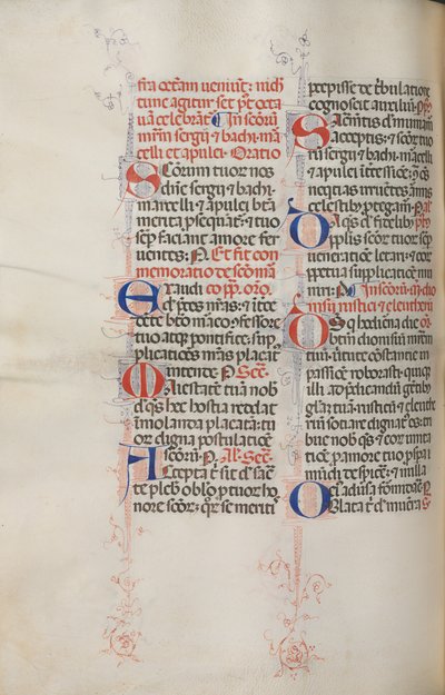 Missale: Fol. 319v: Sankt Frans og hellige Fransisk messe, 1469. af Bartolomeo Caporali