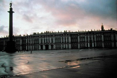 Udvendig udsigt over Vinterpaladset (1753-52) (foto) af Bartolomeo Carlo conte Rastrelli