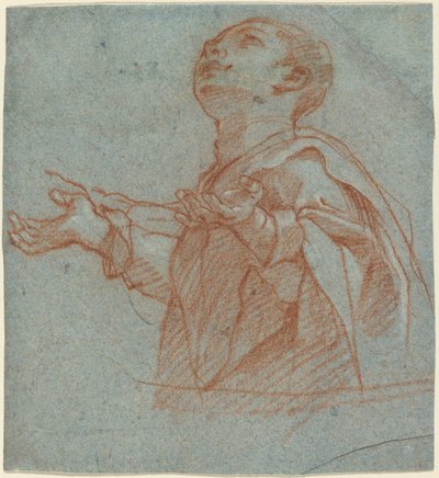 En dreng, der stirrer opad i tilbedelse af Bartolomeo Cesi