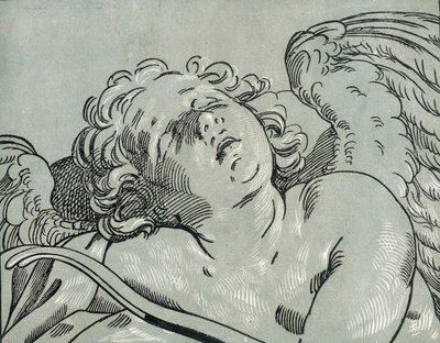 En sovende amor, 1630-45. af Bartolomeo Coriolano