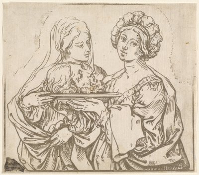 Herodias og Salome af Bartolomeo Coriolano after Guido Reni