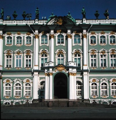 Eremitagens facade, 1753-62 (detaljer) af Bartolomeo Franceso Rastrelli