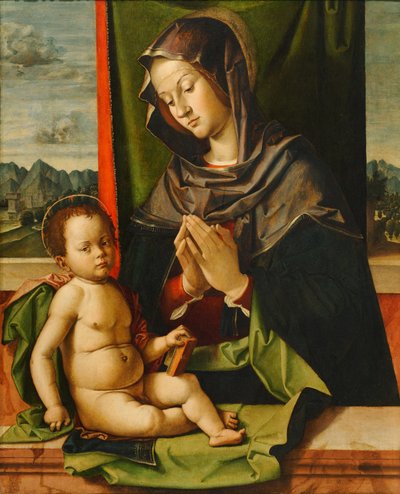 Jomfruen tilbeder barnet af Bartolomeo Montagna