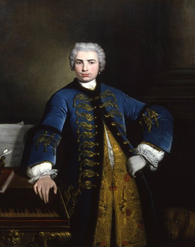 Portræt af sangeren Farinelli Carlo Broschi 1705-1782, 1734. af Bartolomeo Nazari