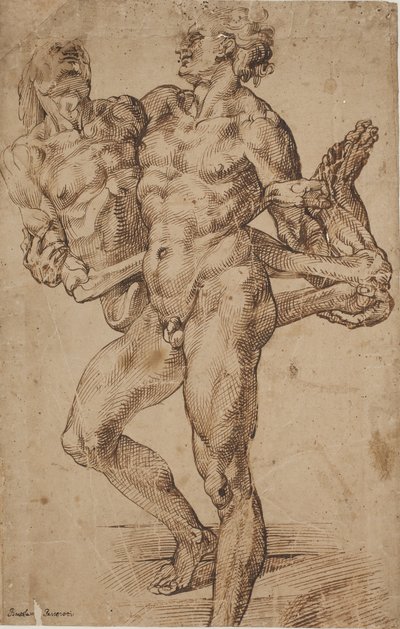 Æneas og Anchises [?] af Bartolomeo Passarotti