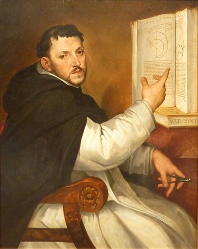 Italiensk: Portræt af Ignazio Danti Portræt af Ignazio Danti af Bartolomeo Passarotti
