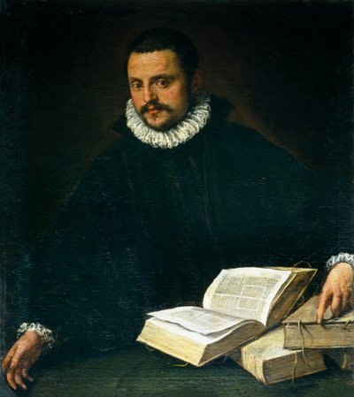 Portræt af en bemærkelsesværdig af Bartolomeo Passarotti