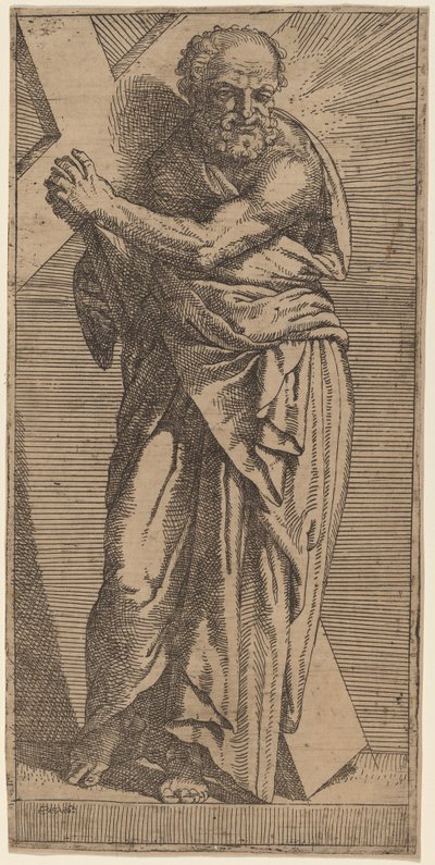 Sankt Andreas af Bartolomeo Passarotti
