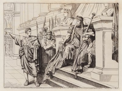 Appius Claudius sendt af Lucullus til Tigranes den Stores hof (radering) af Bartolomeo Pinelli
