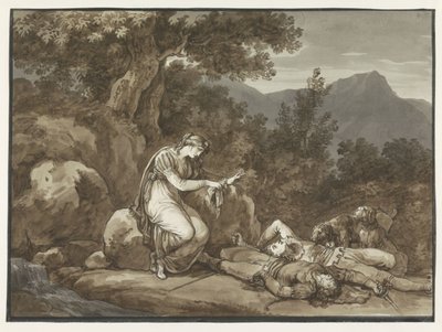 Colma beklager Salgars og hendes brors død af Bartolomeo Pinelli